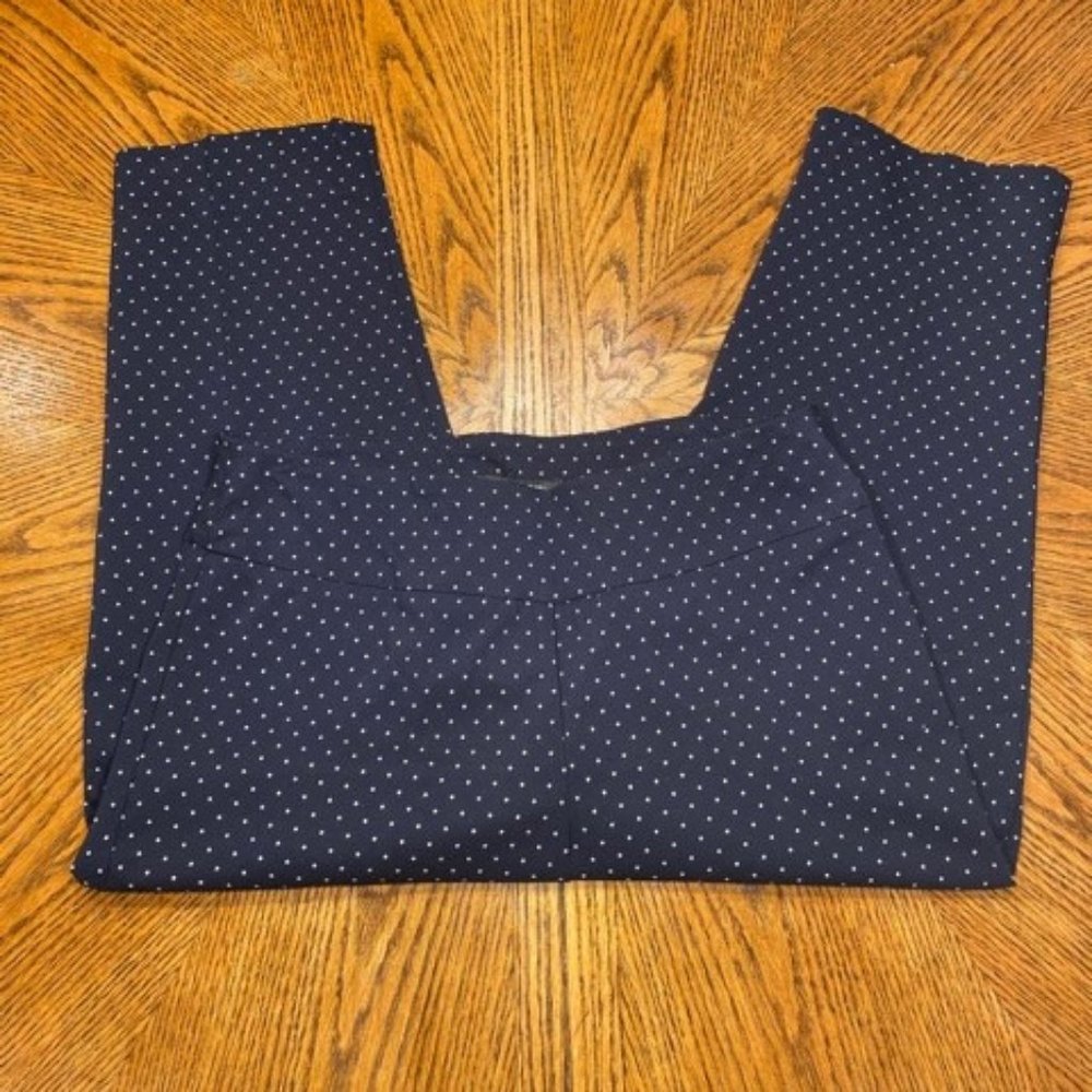 Zac and Rachel Navy polka dot dress capris